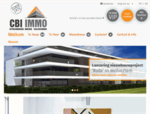 Tablet Screenshot of cbi-immo.be